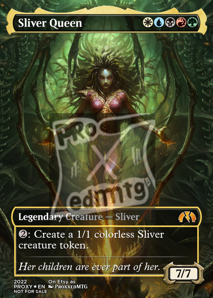 Sliver Queen Fang Version Proxy Alter by ProxxedMTG - High quality MTG  proxy on demand